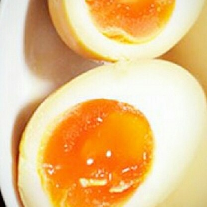 味噌味の煮卵、初めて作りました(*^^*)★美味しかったです♪